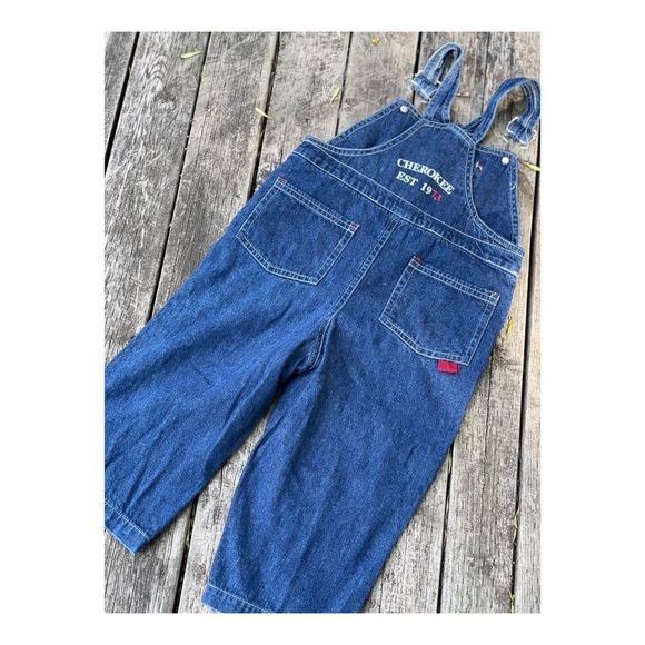 Cherokee Denim Coveralls Overalls Patches - Picture 2 of 11